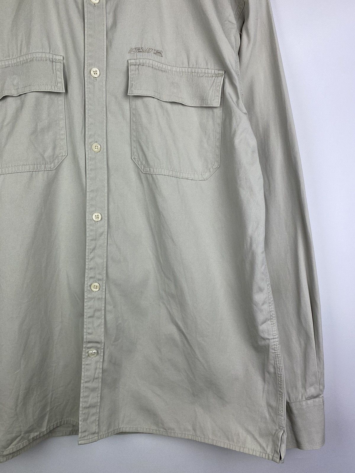Levi's × Vintage Levis Red Tab vintage men’s military shirt overshirt Size US XL / EU 56 / 4 - 7 Thumbnail