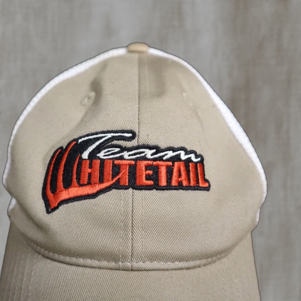 Logo 7 Whitetails Hat Baseball Cap Adjustable Mens Tan Cotton Canvas Deer Logo Hunting Size ONE SIZE - 1 Thumbnail