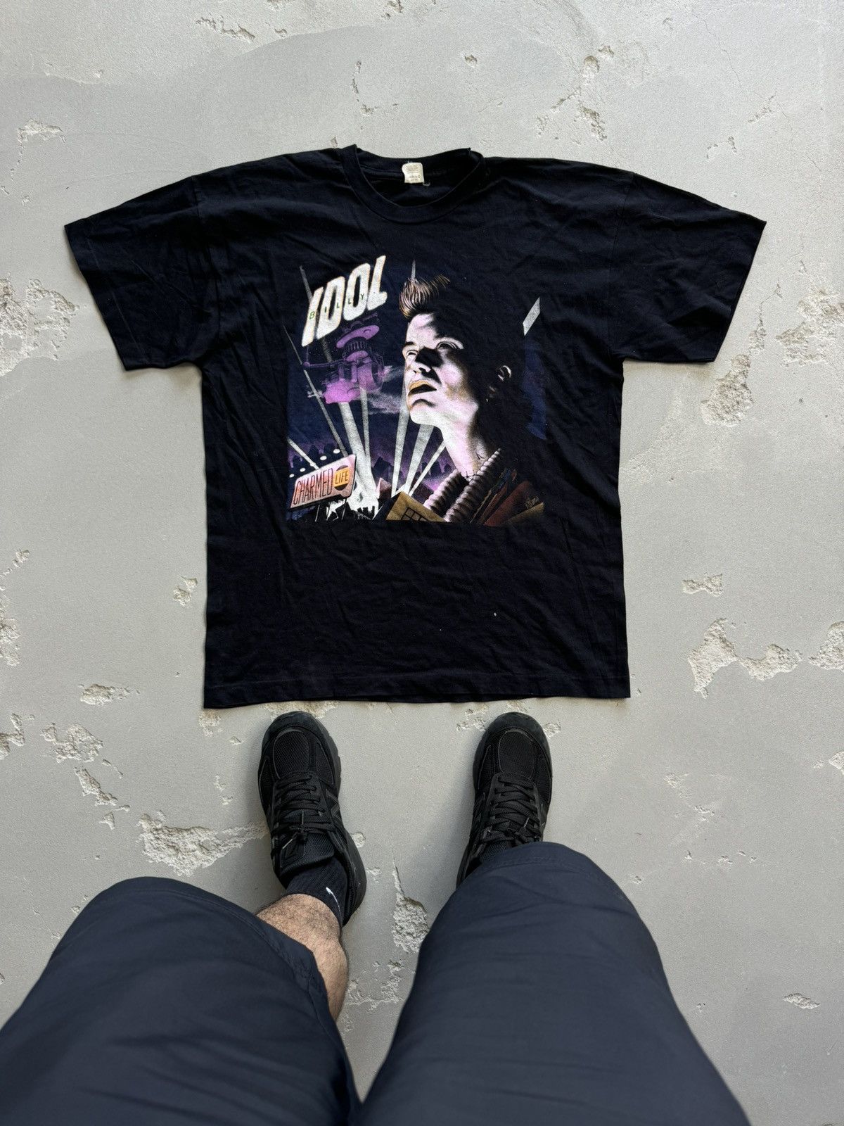 Band Tees × Vintage 1986 Billy Idol Shirt Single Stitch Vintage Band Tees Size US XL / EU 56 / 4 - 1 Thumbnail