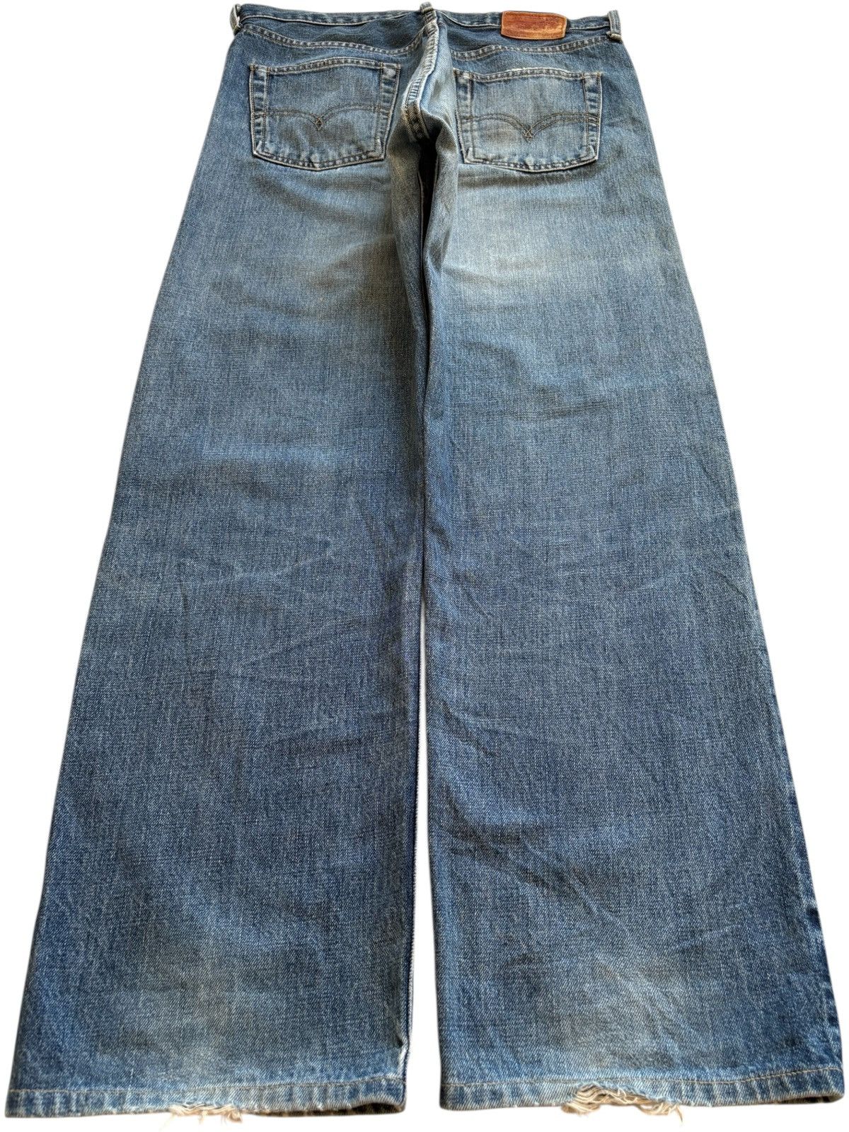 Levi's Vintage 90s Levis 503B Selvedge Mud Wash Distress Baggy Jean Size US 32 / EU 48 - 2 Thumbnail
