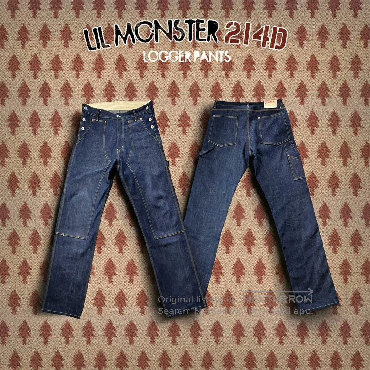 Denim Demon Lil Monster Raw Selvedge Vintage Jeans. Size US 33 - 1 Thumbnail