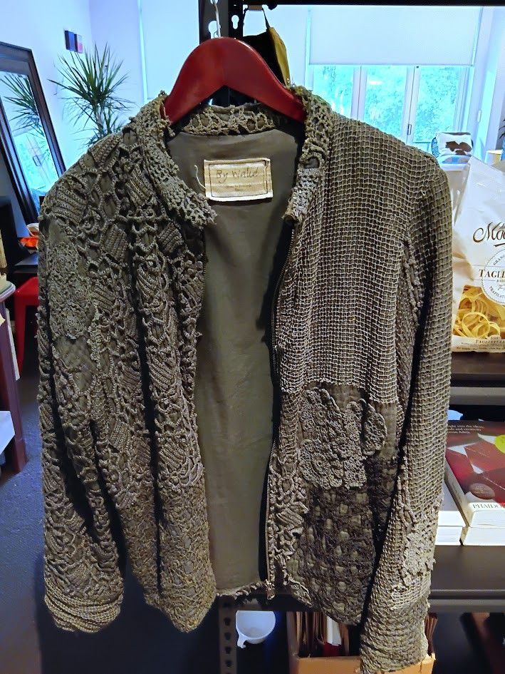 By Walid By Walid green zip up jacket with embroidery patchwork Size US M / EU 48-50 / 2 - 2 Thumbnail