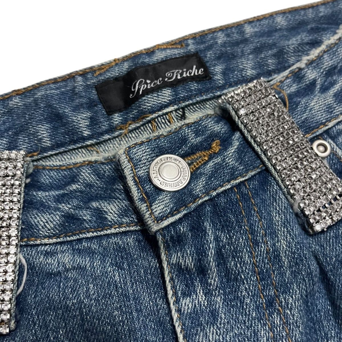 If Six Was Nine × Japanese Brand × Le Grande Bleu (L.G.B.) FLARE🔥 SPICE RICHE WASHED BLUE DENIM PANT Size 29" - 9 Thumbnail