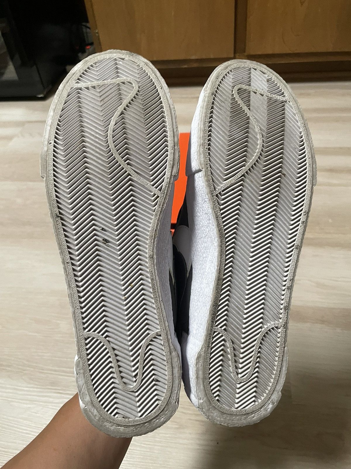 Nike × Sacai Nike x Sacai Blazer Low in White/Grey Size US 8.5 / EU 41-42 - 6 Thumbnail