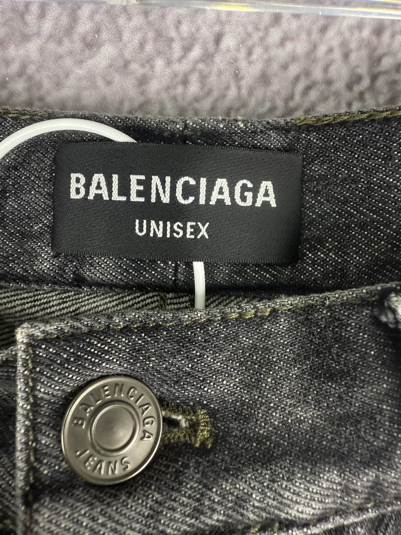 Balenciaga Balenciaga 22FW leather tag denim pants Size US 30 / EU 46 - 4 Thumbnail