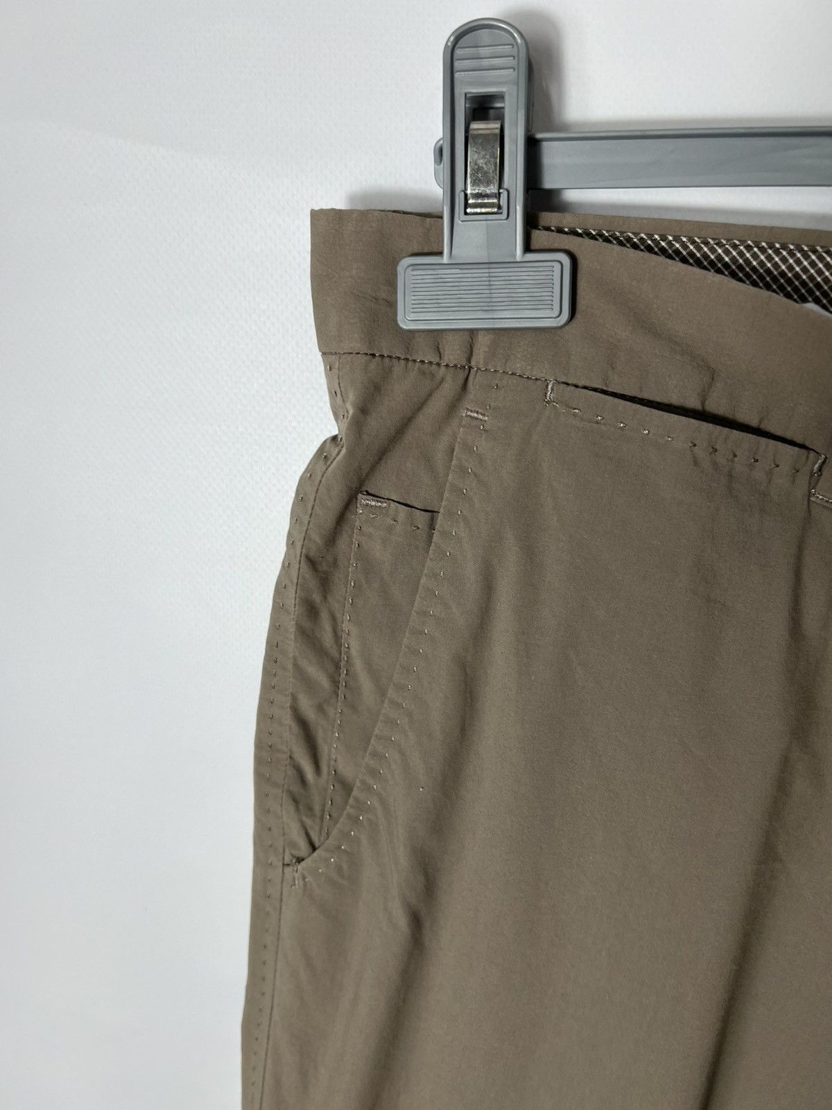 Ermenegildo Zegna LUXURY ERMENEGILDO ZEGNA Size 50R Brown Cotton Casual Pants Size US 34 / EU 50 - 4 Thumbnail