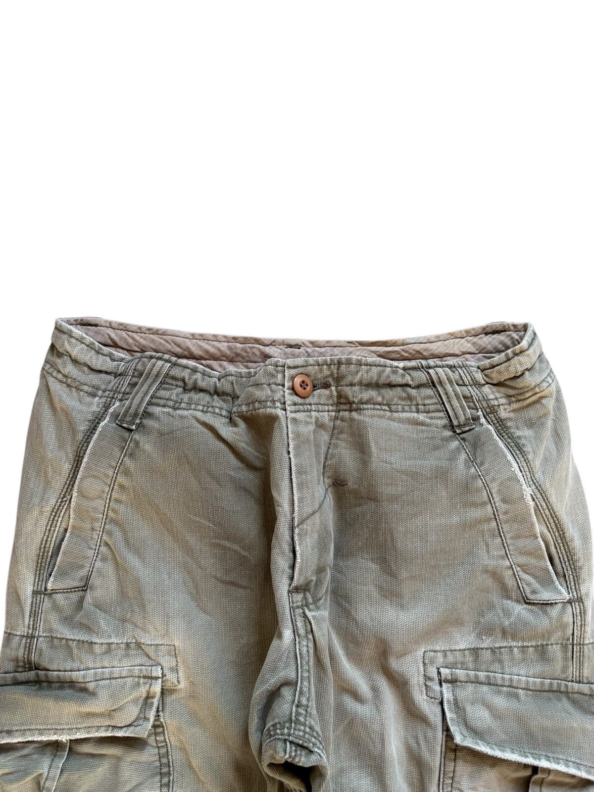 JNCO × Japanese Brand Vintage Japanese Brand Green Cargo Loose Baggy Jeans Size US 31 - 4 Thumbnail