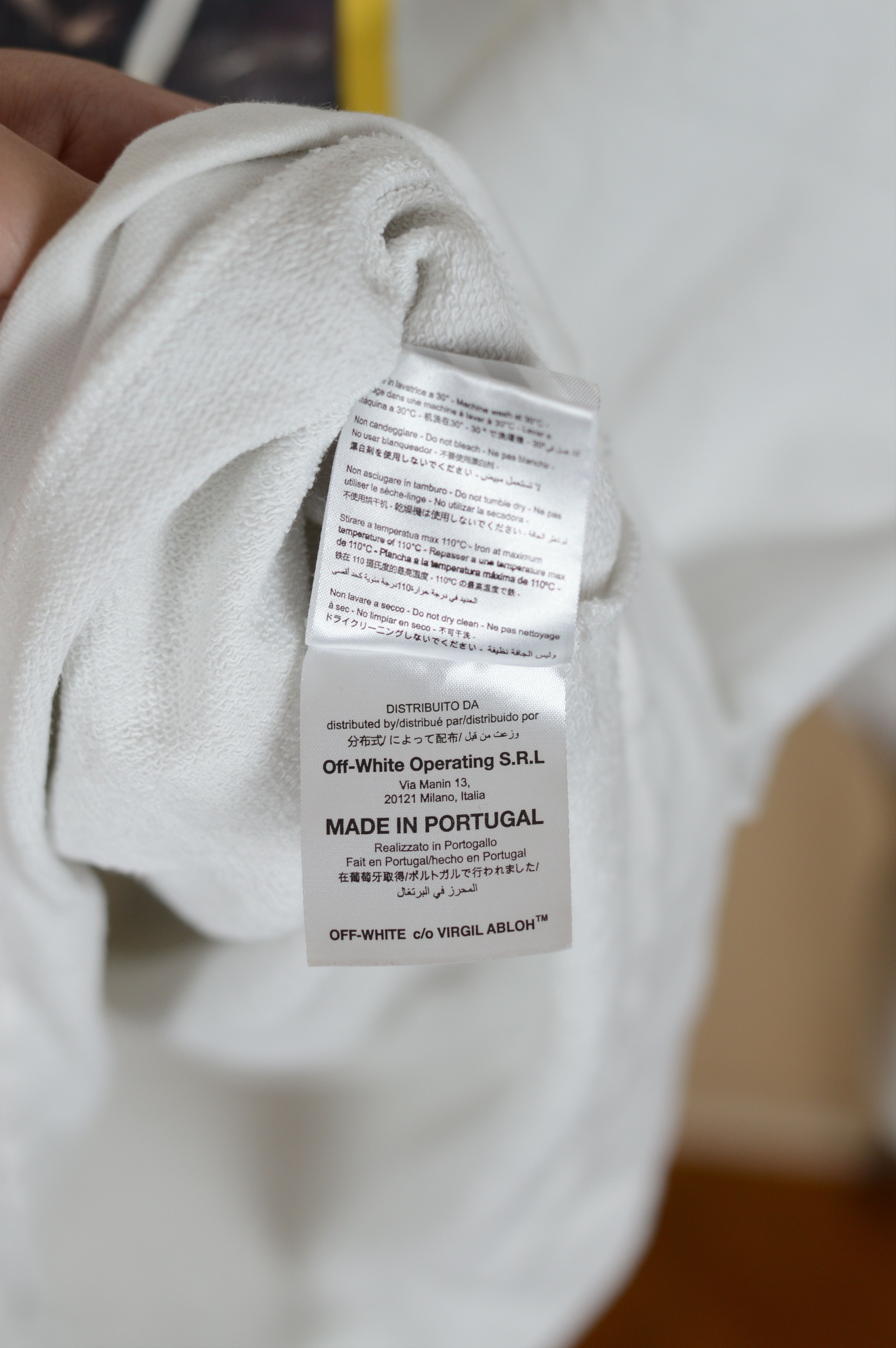 Off-White Off White "Cut Off" Caravaggio Print Hoodie White Size US S / EU 44-46 / 1 - 13 Thumbnail