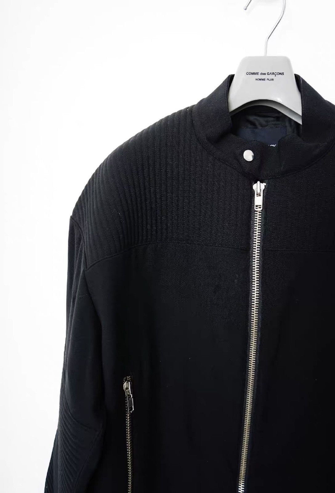 Almost Famous Almostblack Bomber Oversized Armor Sleeve Jacket Size US M / EU 48-50 / 2 - 3 Thumbnail