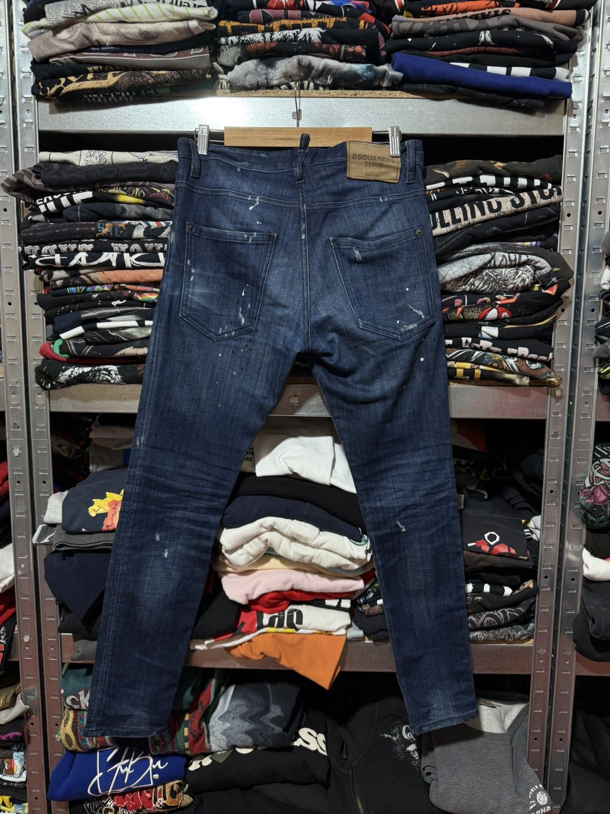 Dsquared2 Rare Luxury Dsquared2 Distressed Denim Navy Jeans Y2K Hype Size US 28 / EU 44 - 2 Thumbnail