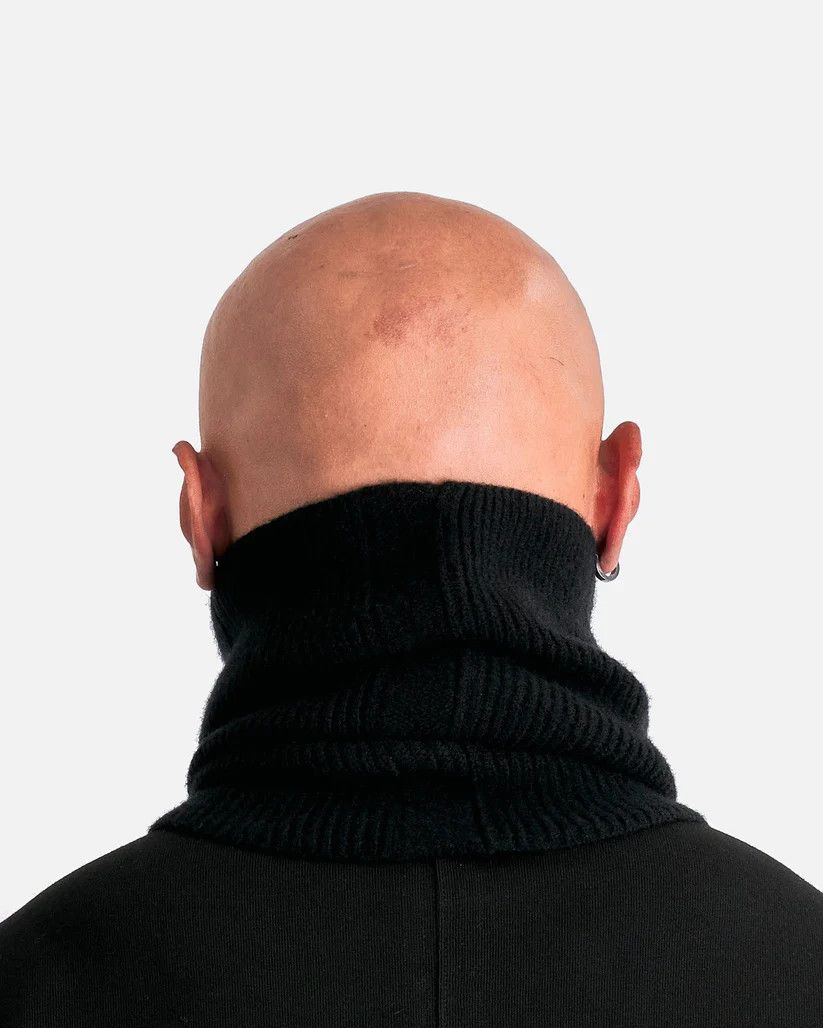 Rick Owens o1s1v1r1oon0825 Size: OS/Tube Scarf in Black Size ONE SIZE - 3 Thumbnail