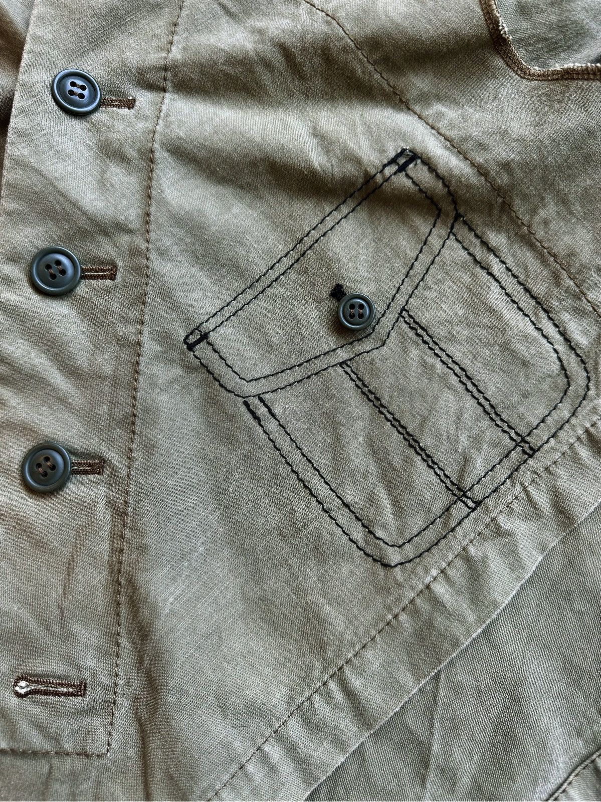 Comme des Garcons FW06 Tricot Comme Des Garcon Trompe L’oiel Military Jacket Size XS / US 0-2 / IT 36-38 - 2 Thumbnail