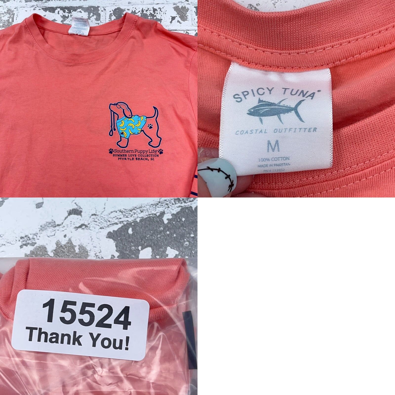 Pinko Spicy Tuna Shirt Women M Pink Tee Ladies Top Veterinarian Preppy Dog Nurse Crew Neck Long Sleeve Logo Tee Vintage No Size M / US 6-8 / IT 42-44 - 8 Thumbnail