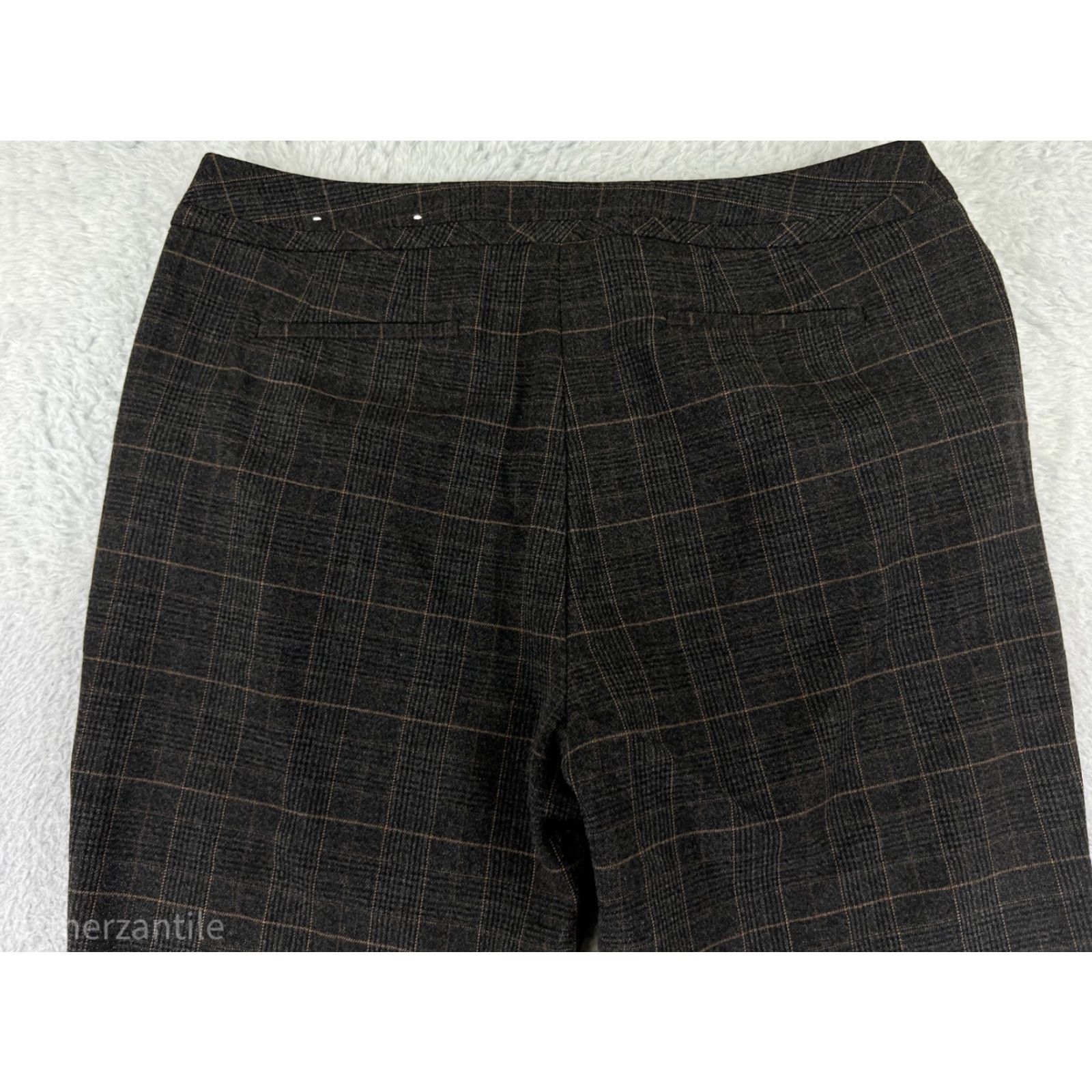 Ellen Tracy Ellen Tracy Pants Womens 14 Gray Plaid Polyester Blend Stretch Pockets Shirt/Category: Pants Size 36" / US 14 / IT 50 - 3 Thumbnail