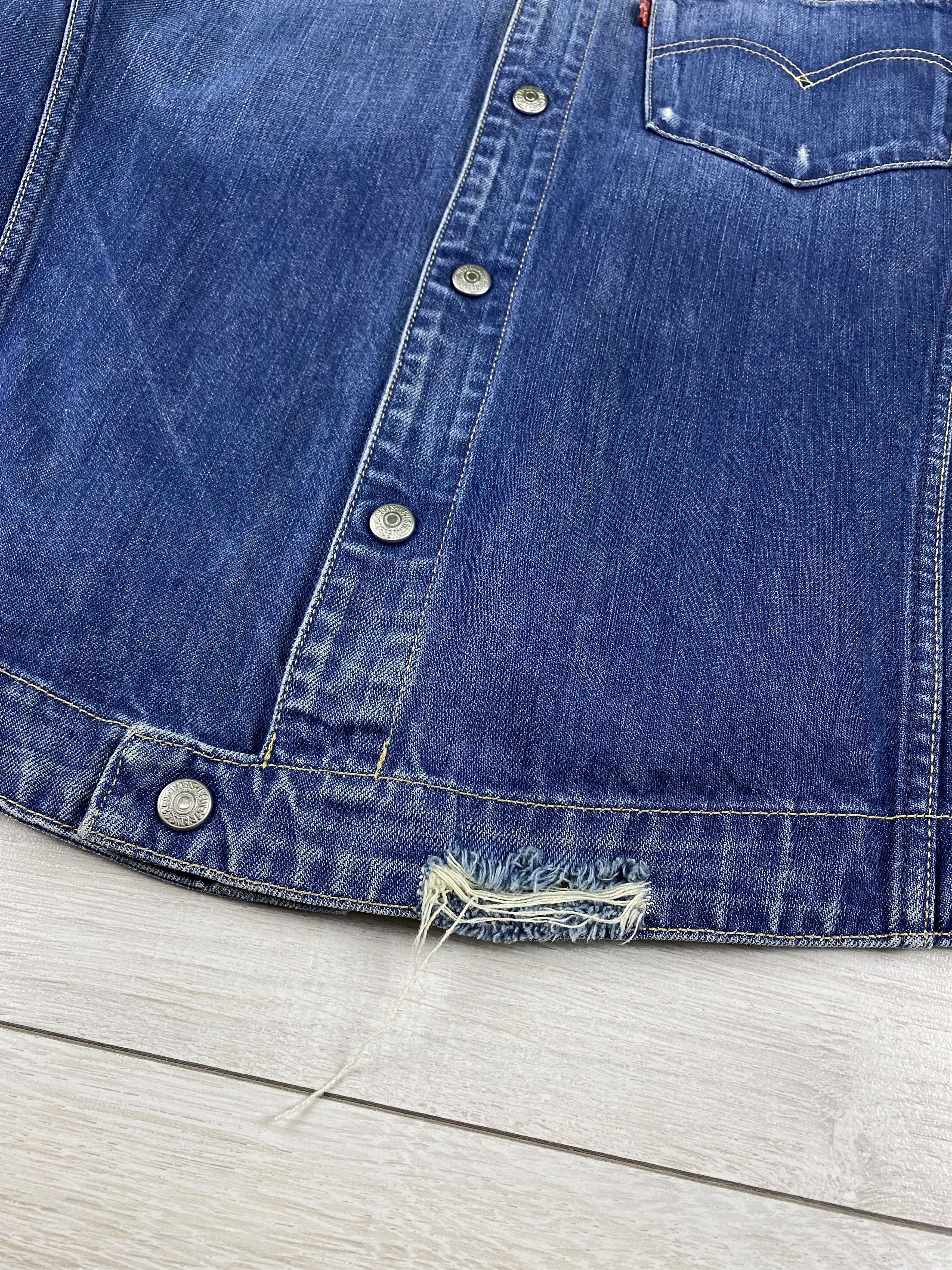 Levi's Vintage 90s Levis Engineered Denim Jacket distressed croped Size US M / EU 48-50 / 2 - 6 Thumbnail