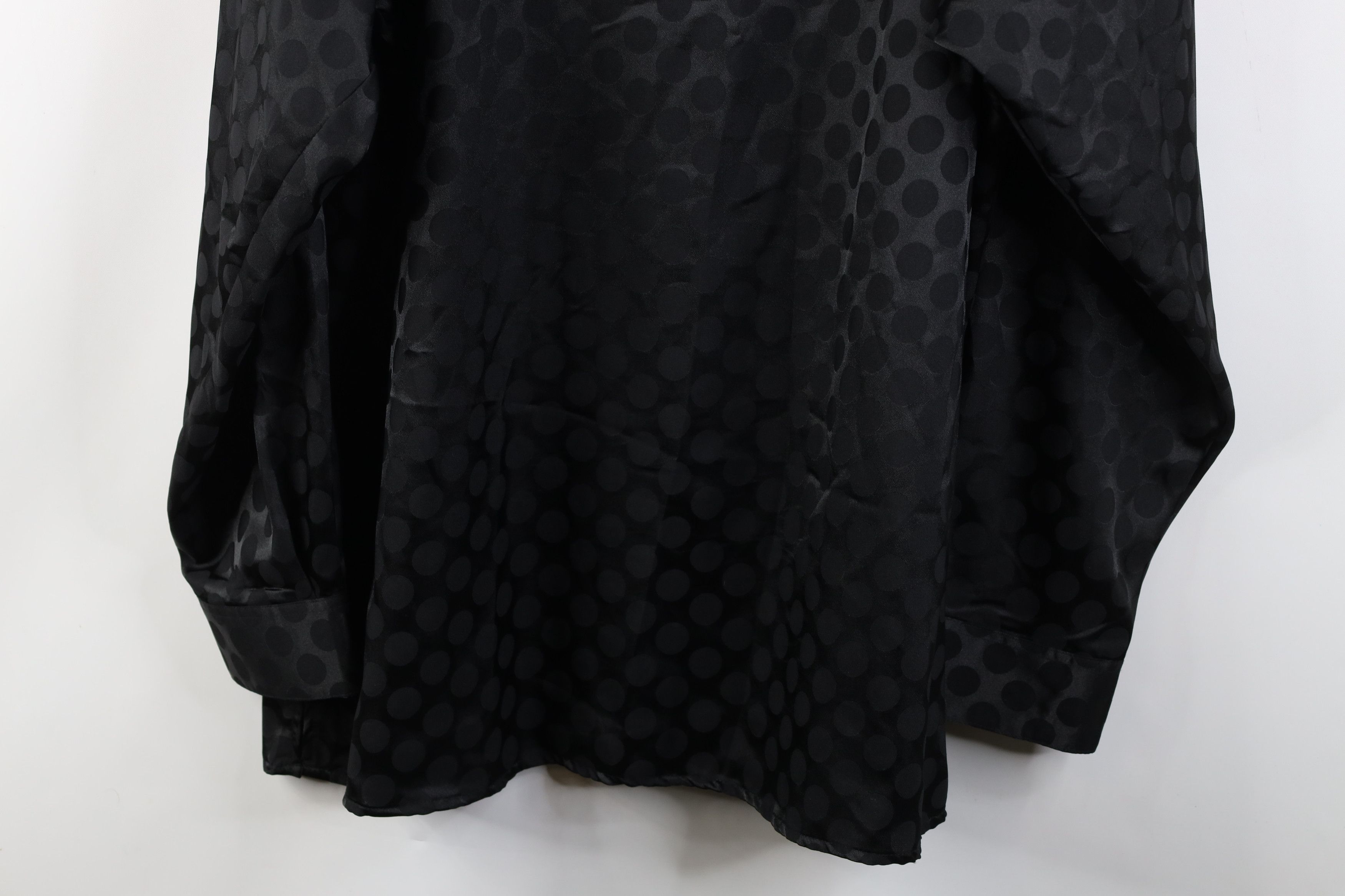 Vintage Vintage 90s Y2K Streetwear Polka Dot Button Shirt Black Size US XXL / EU 58 / 5 - 14 Thumbnail