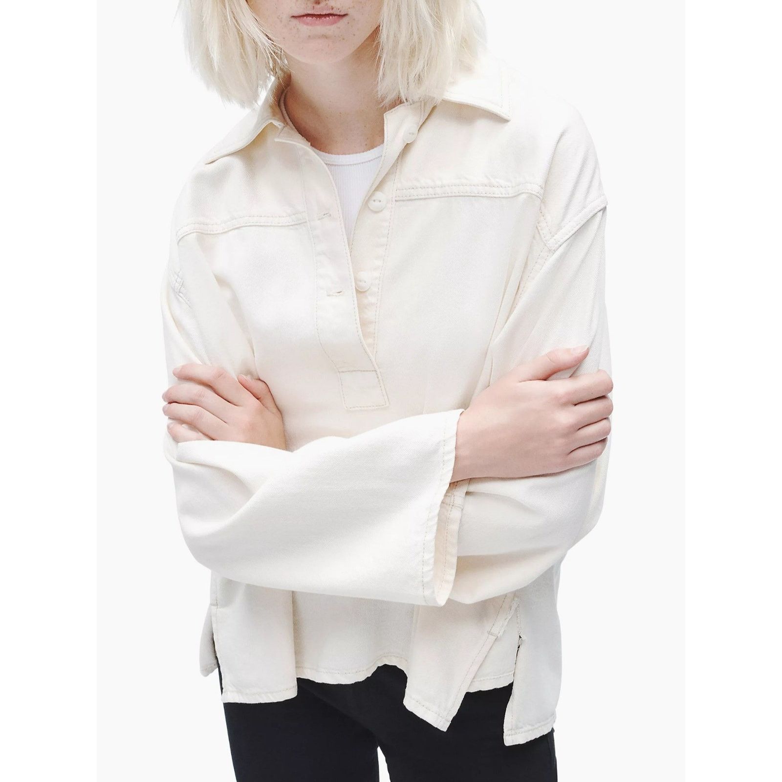 Rag & Bone Rag & Bone Leah Ruched Ultra Featherweight Top Size XS Size XS / US 0-2 / IT 36-38 - 1 Thumbnail