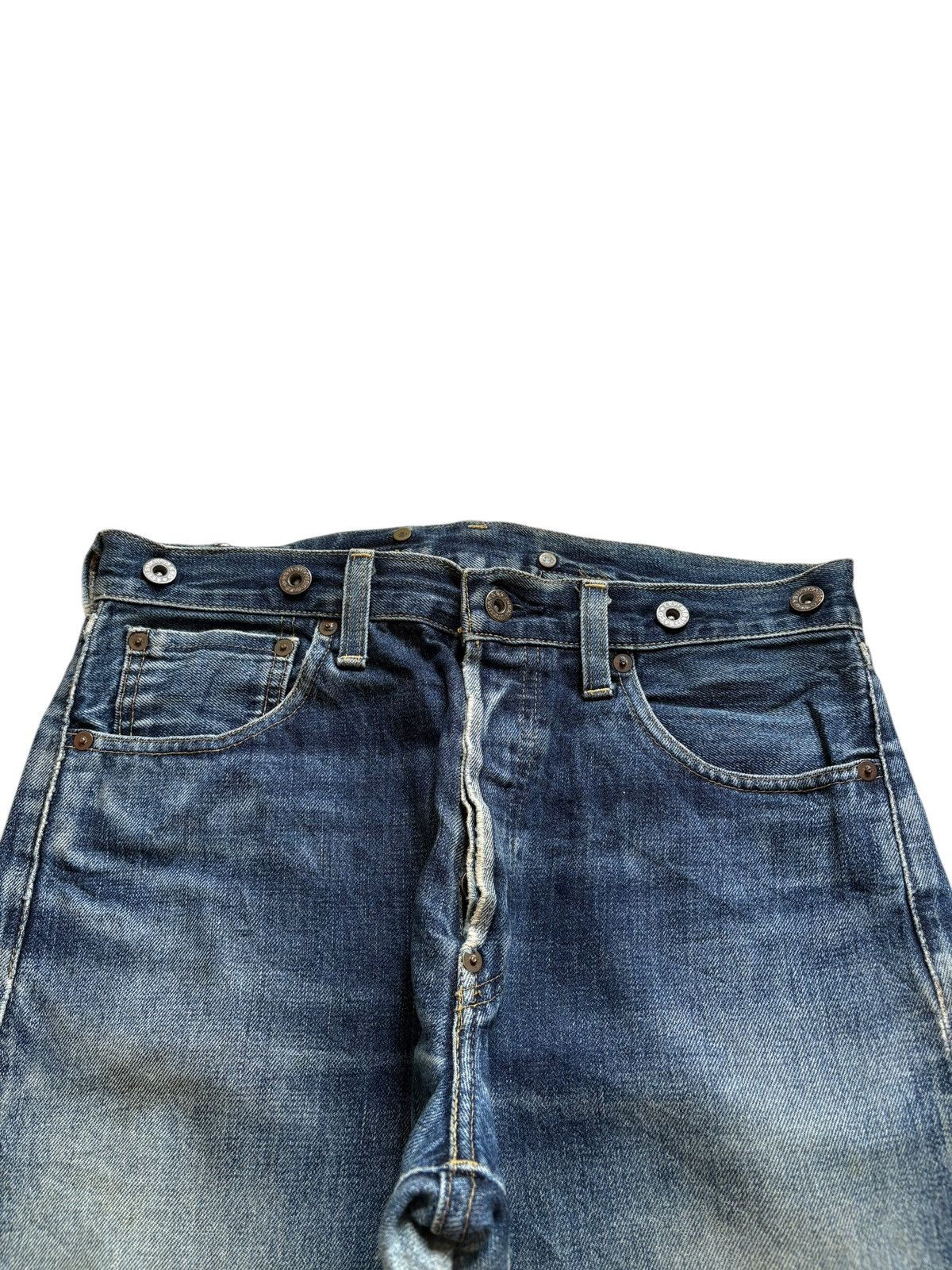 Levi's Vintage 80s Levis 702 Selvedge Buckle Back Distress Jean Size US 31 - 4 Thumbnail