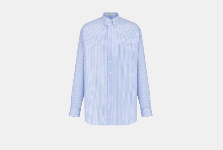 Dior o1w1db10525 413C51 Shirt in Blue Size US L / EU 52-54 / 3 - 1 Thumbnail