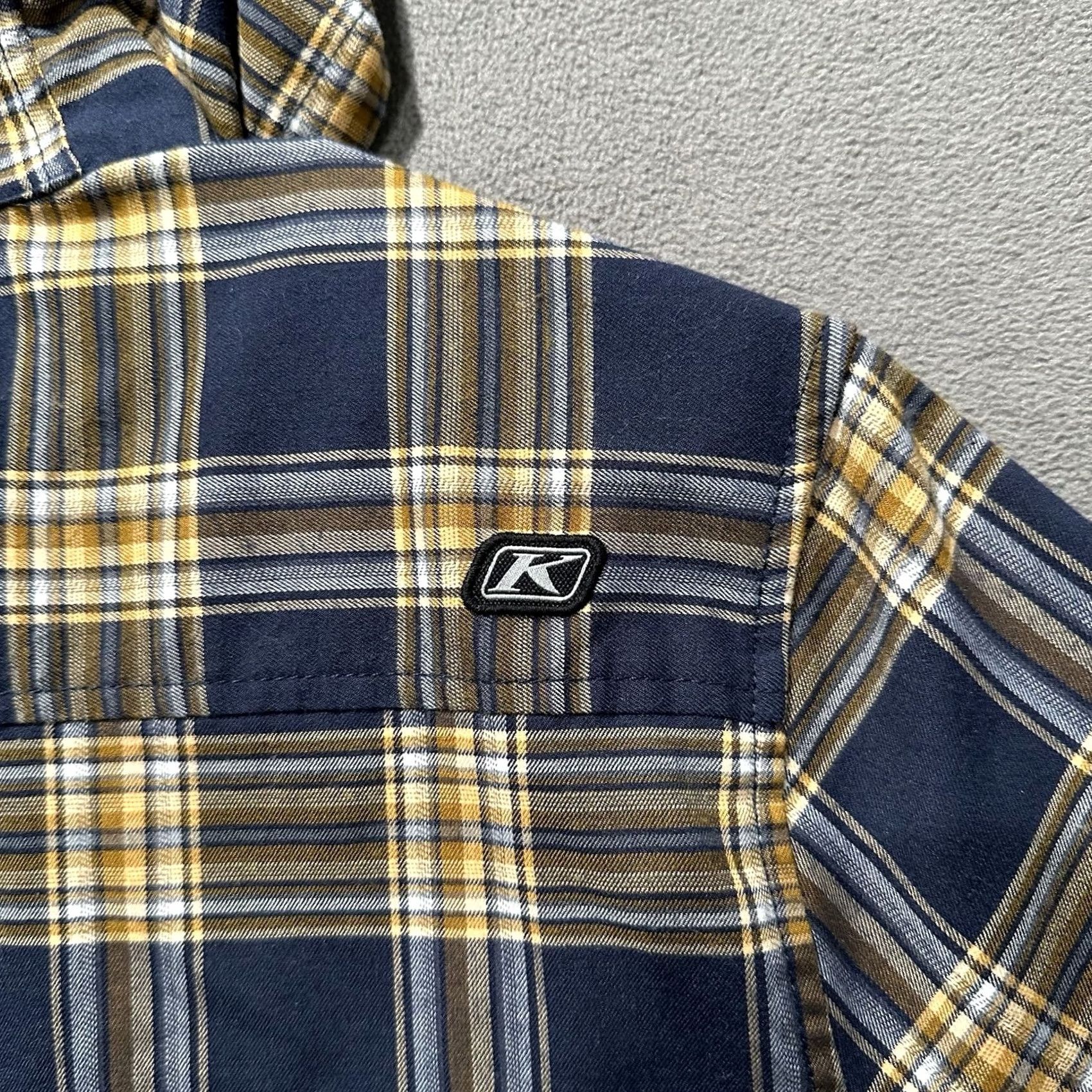 Vintage KLIM Ginny Mountain Midweight Stretch Flannel Hoodie Womens 2X Plaid Blue Tan Cardigan Casual Travel Fall Winter Spring 2X Womens Hooded Shirt Size XXL / US 16-18 / IT 52-54 - 7 Thumbnail