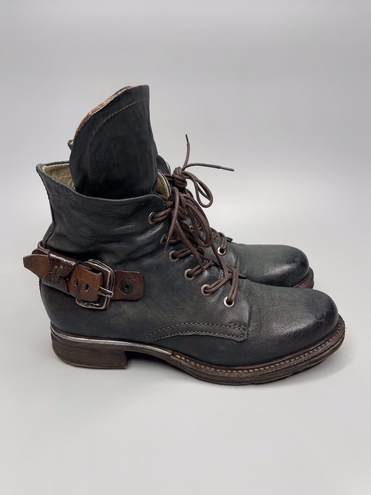 Japanese Brand × Vintage A.S 98 Boots Leather Style Rick Owens Size US 5 / EU 37 - 2 Thumbnail