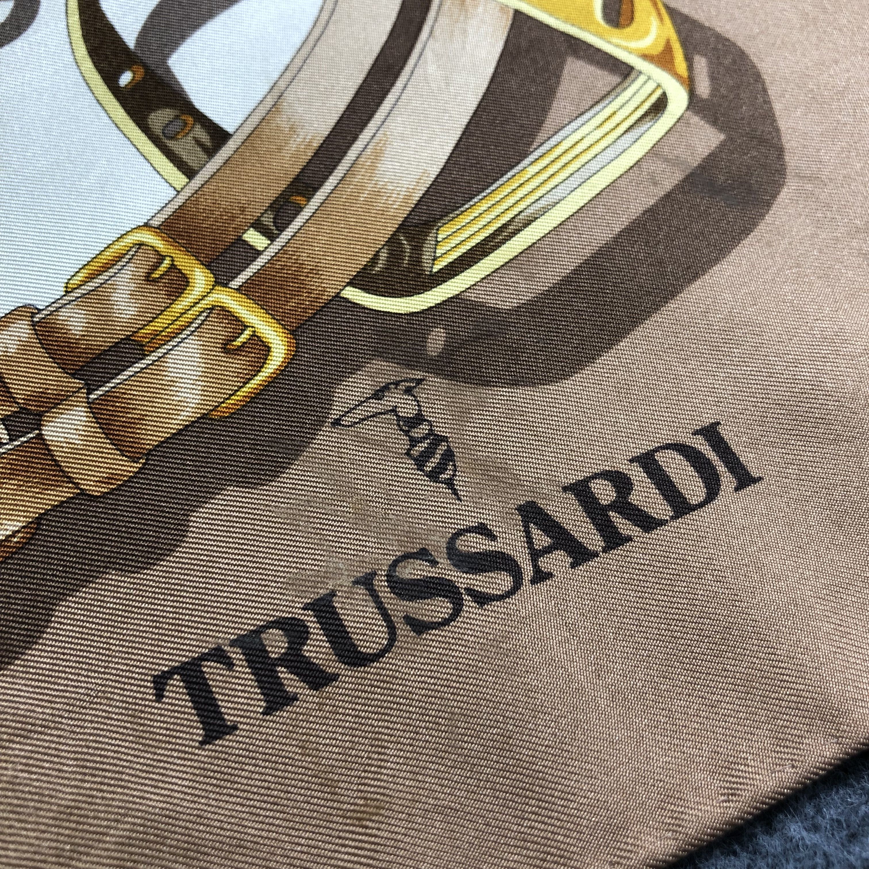 Trussardi Trussardi Luxury Hand Rolled Silk Scarf M810 Size ONE SIZE - 6 Thumbnail