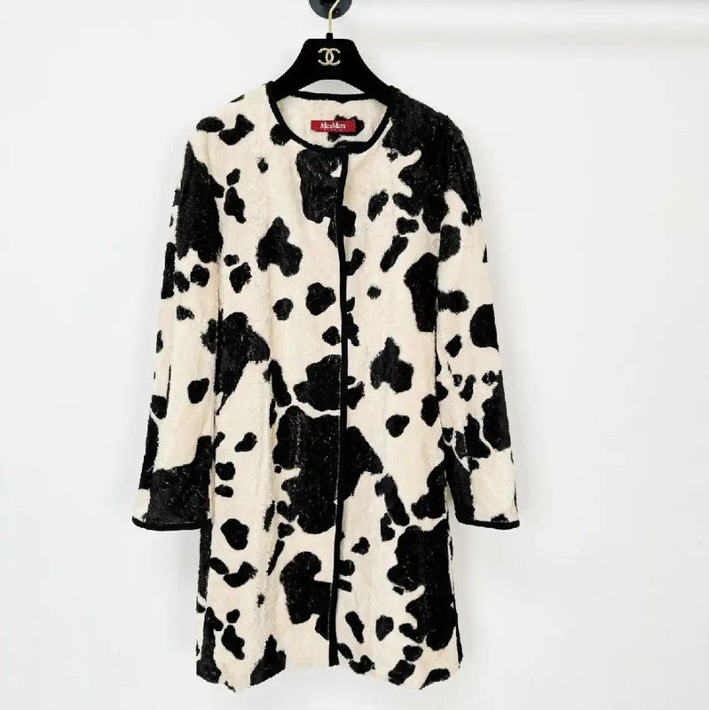 Max Mara MaxMara Winter Color-Block Cotton Coat 0089 Size S / US 4 / IT 40 - 1 Thumbnail