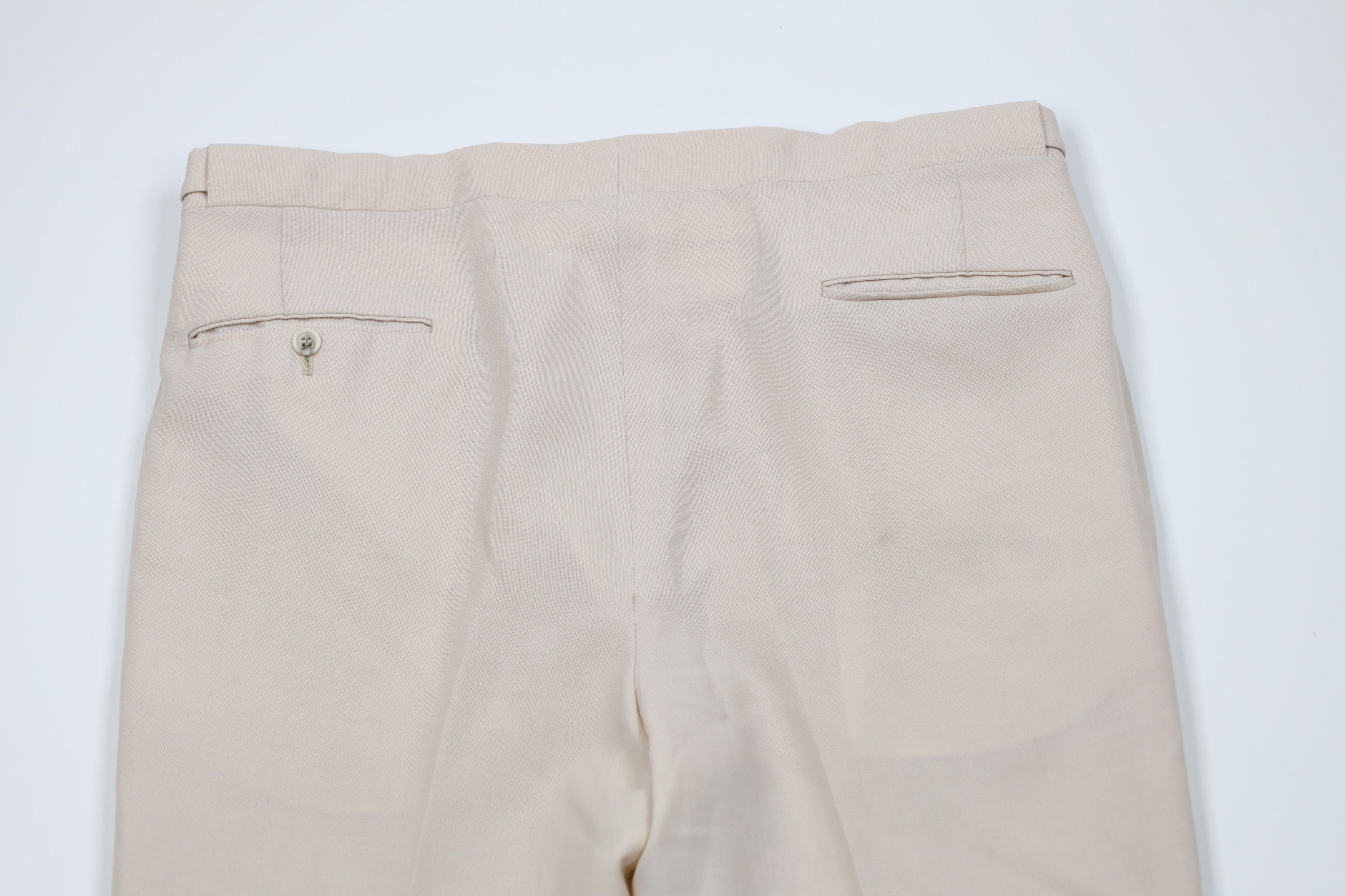 Vintage Vintage 70s Streetwear Knit Wide Leg Chino Pants Beige USA Size US 38 / EU 54 - 12 Thumbnail