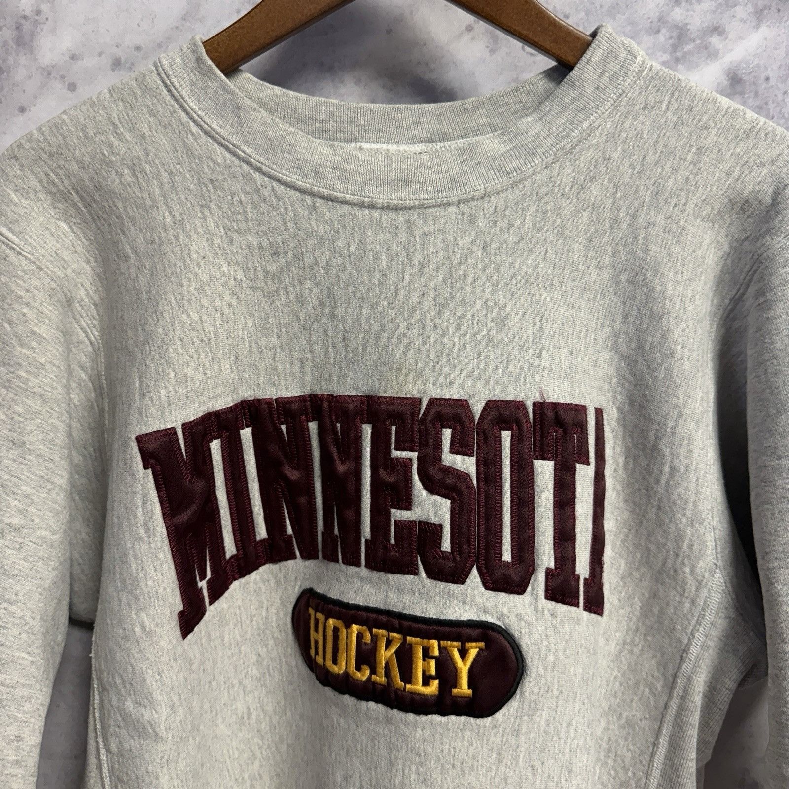 Vintage Vintage 90s Minnesota Hockey Sweatshirt Mens Large Size US L / EU 52-54 / 3 - 1 Thumbnail