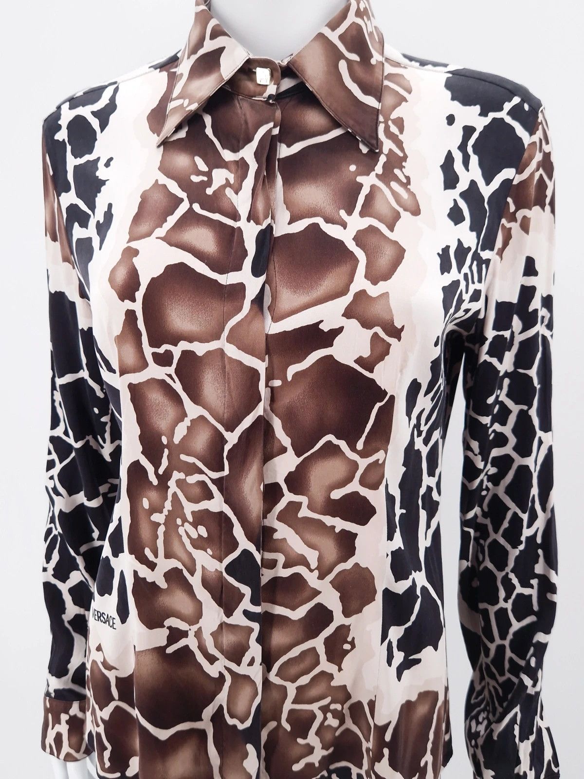 Versace Versace Giraffe Print Summer Shirt Size L / US 10 / IT 46 - 10 Thumbnail