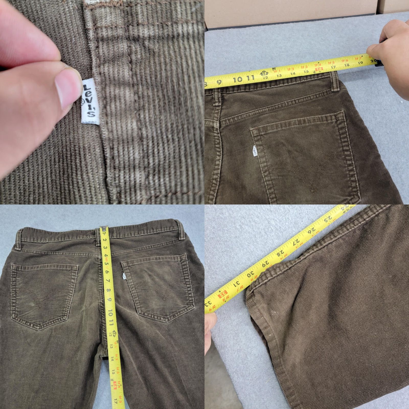 Levi's Levi's 505 Pants Mens 36x32 Brown Corduroy 5-Pocket Straight Fit Casual Shirt? Size US 36 / EU 52 - 8 Thumbnail