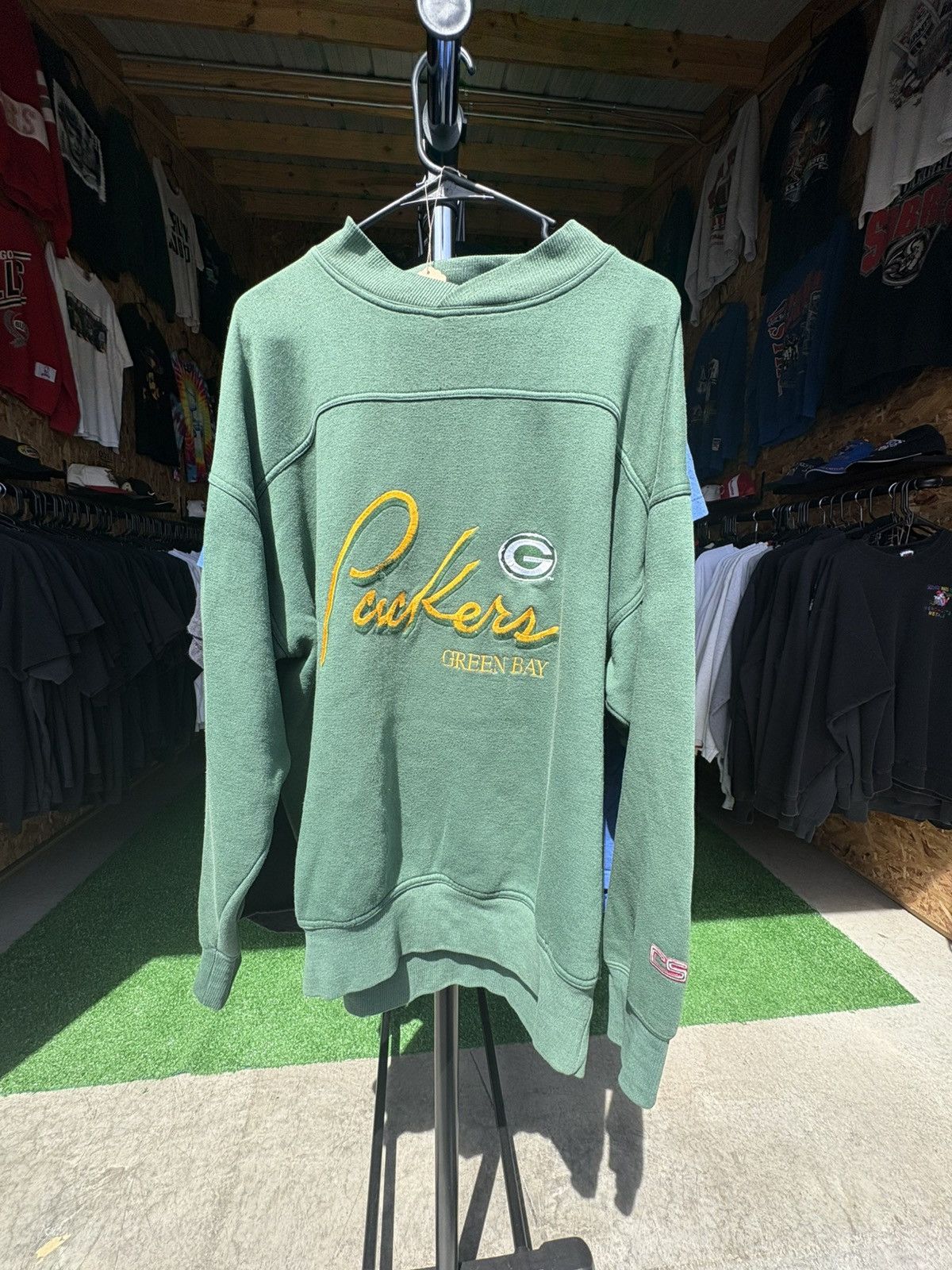NFL × Vintage Vintage 1990s Green Bay Packers Crewneck Sweatshirt Size US XL / EU 56 / 4 - 1 Thumbnail