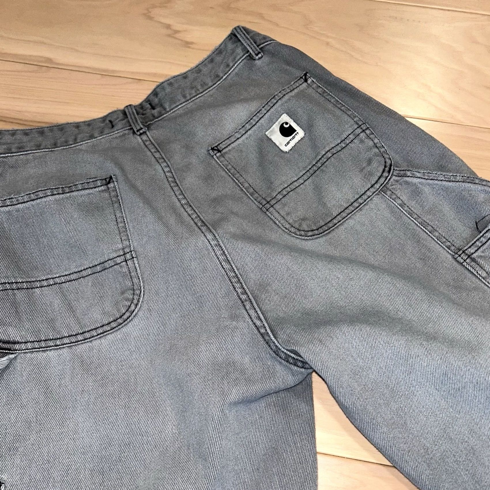 Carhartt VINTAGE Carhartt Work In Progress Pierce Jeans Woman 30 Gray Slim/Relaxed High Rise Denim Stretch City/Workwear Baggy? Size 30" / US 8 / IT 44 - 4 Thumbnail