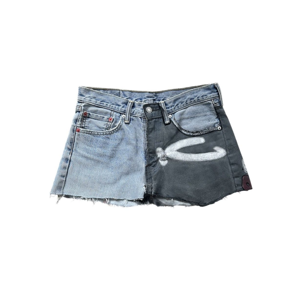 Other 1 OF 1 « Dylan Audigier » Denim Graffiti Skirt Size 29" - 2 Thumbnail