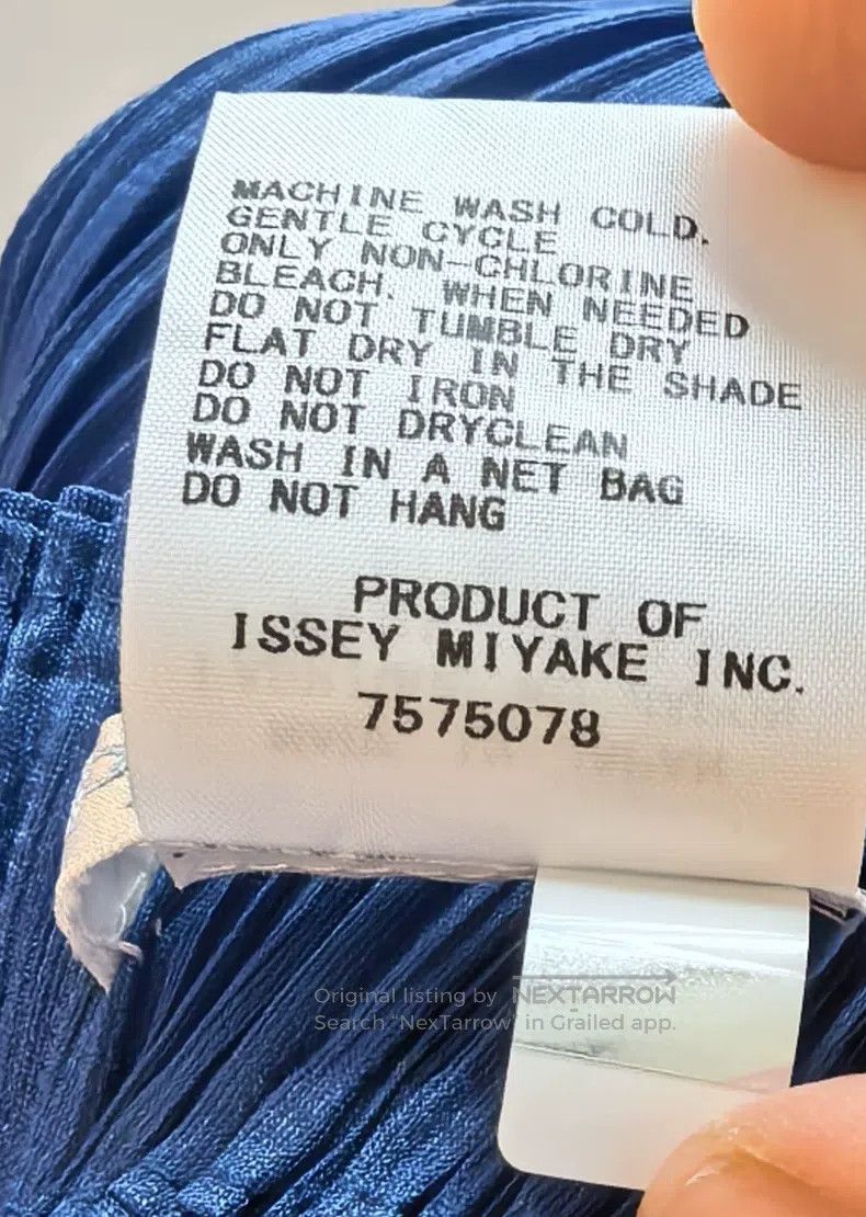 Issey Miyake Issey Miyake size:3 Blue Cut Midi Skirt Size 31" - 4 Thumbnail