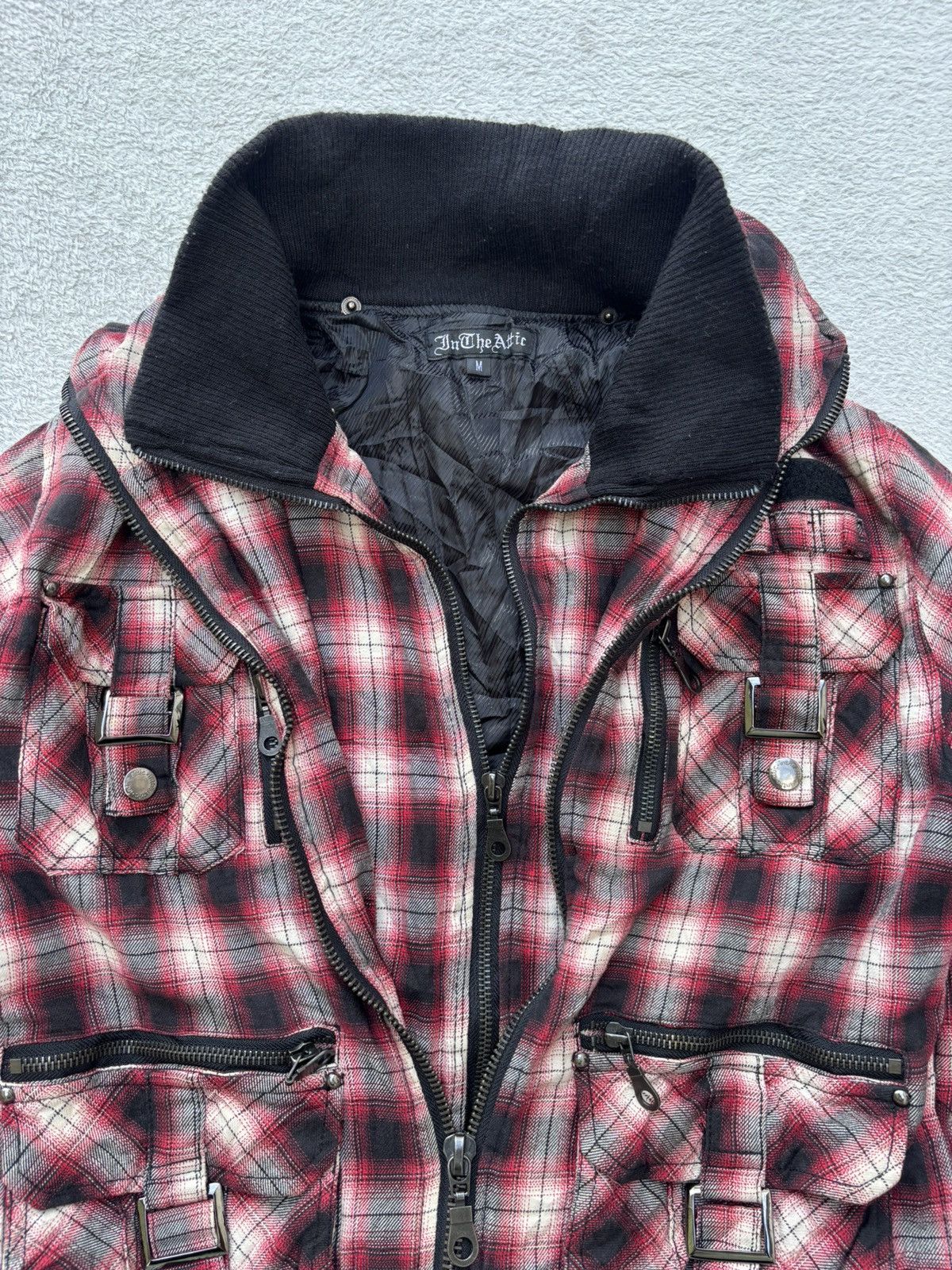 In The Attic 00s In the Attic Plaid Double Layer Pocket Detailing Jacket Size US S / EU 44-46 / 1 - 5 Thumbnail