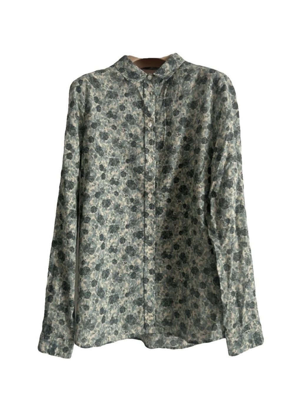 Sezane Sézane « Pierro » Coquette Button Up Shirt - Floral Green Size XS / US 0-2 / IT 36-38 - 1 Thumbnail