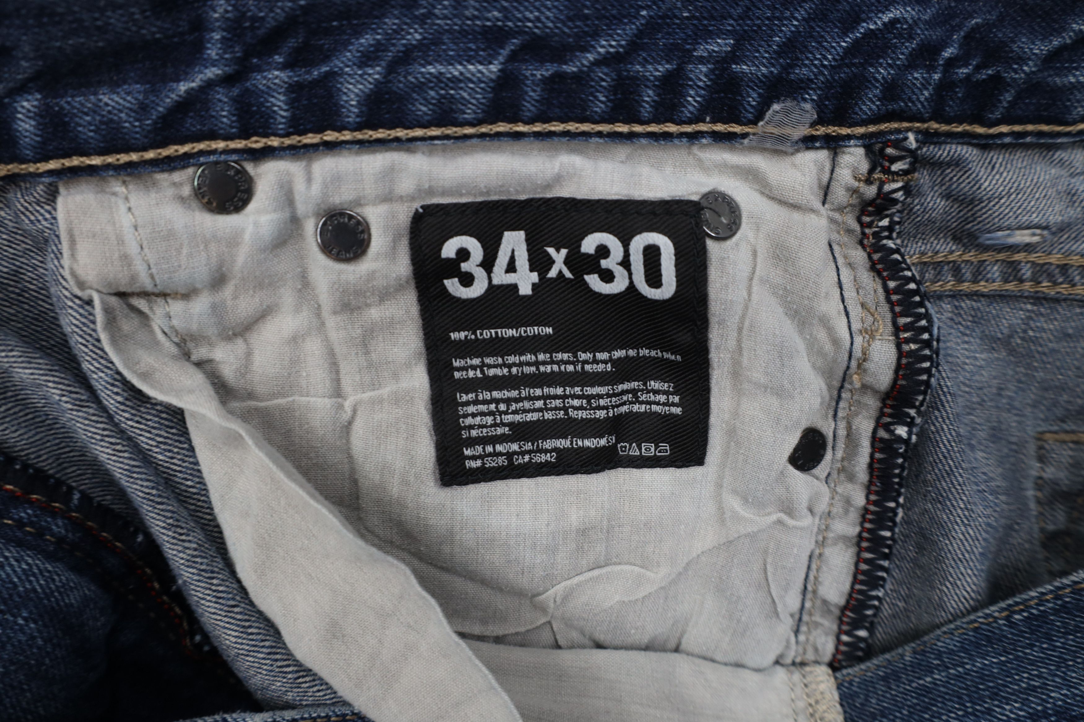 Express Vintage Y2K Express Blake Loose Fit Straight Leg Jeans Size US 34 / EU 50 - 8 Thumbnail