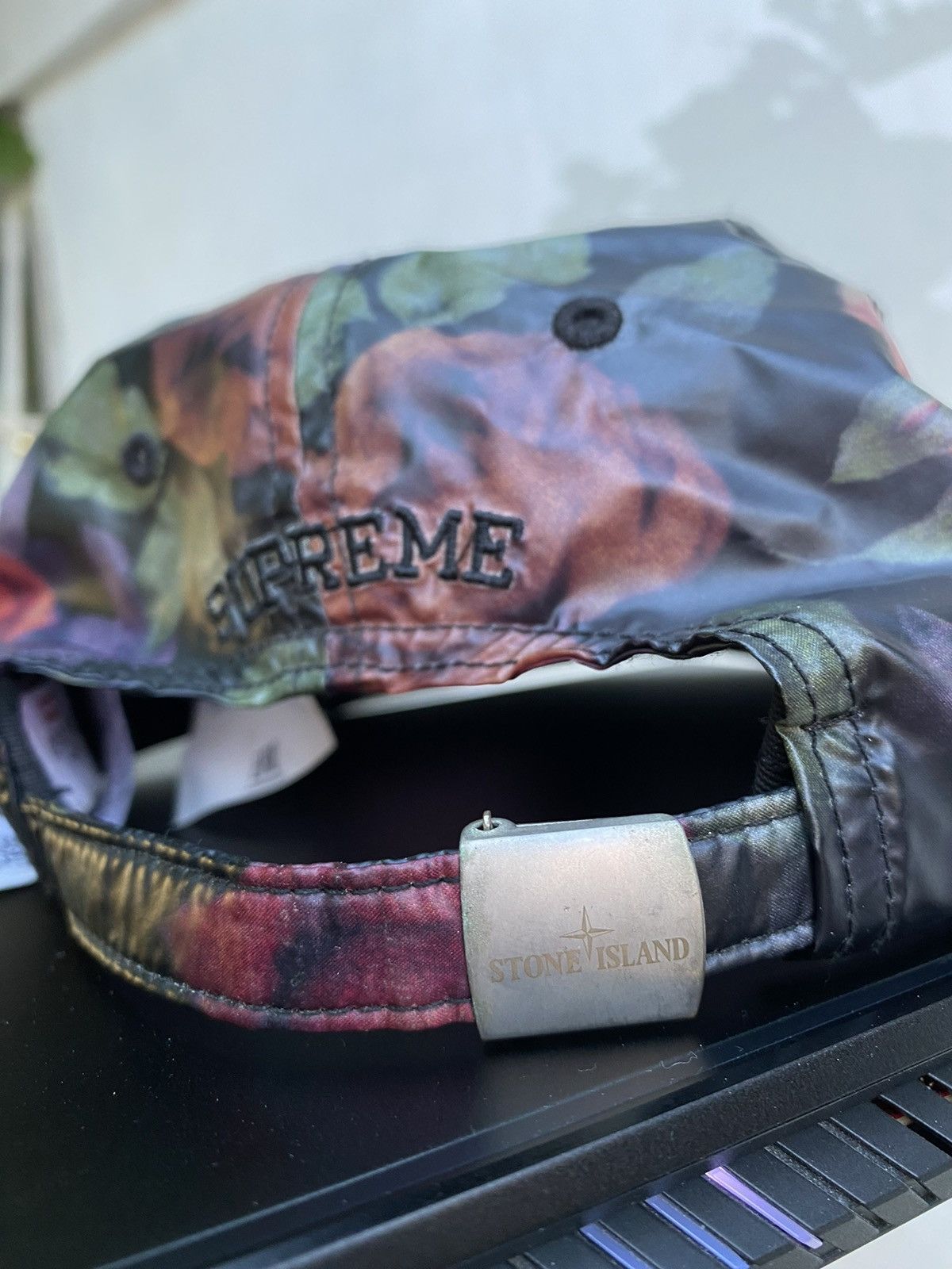Stone Island × Supreme Stone Island X Supreme Floral Cap OS Size ONE SIZE - 11 Thumbnail