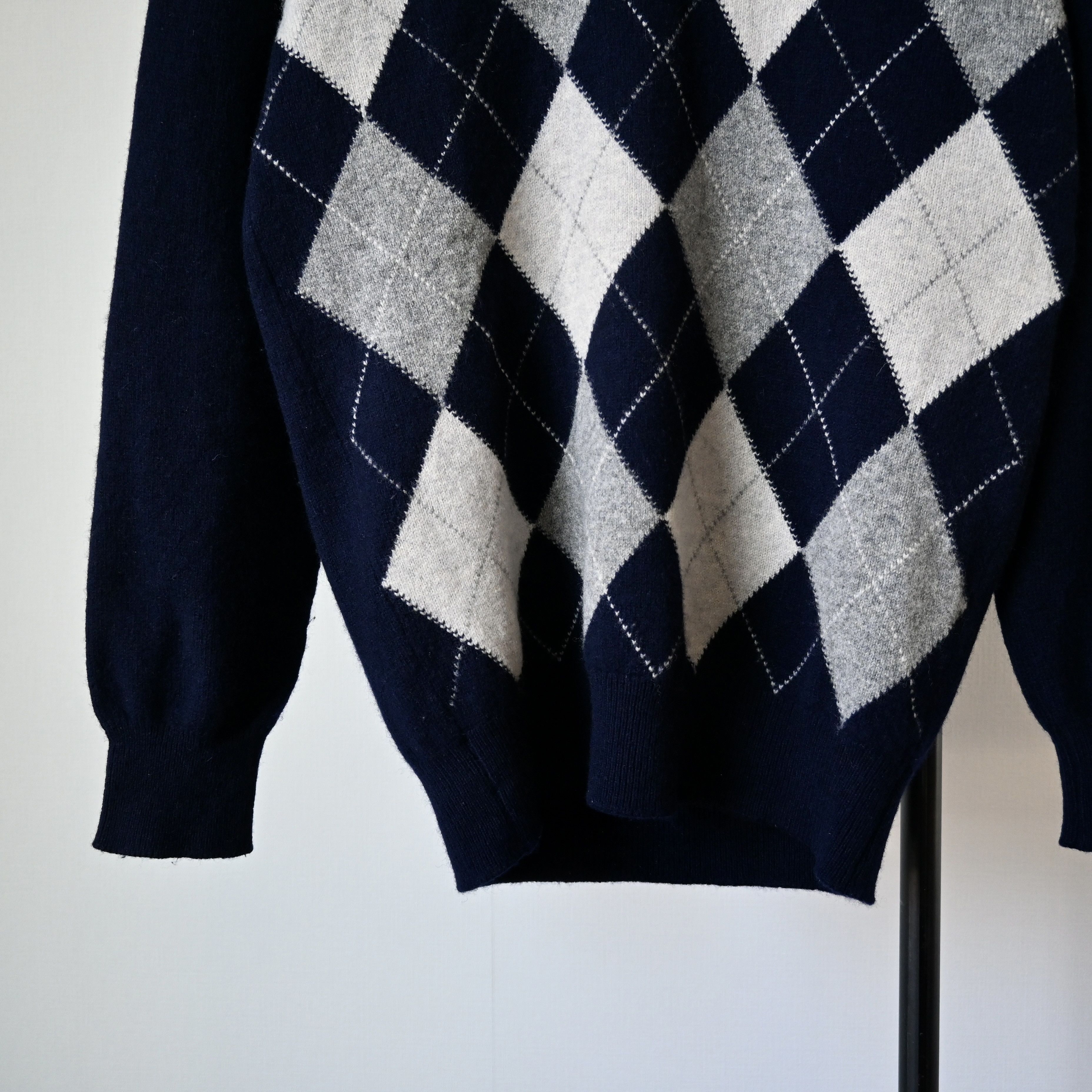 Vintage VTG 1990s BRAEMAR argyle pure wool sweater, made in Scotland Size US S / EU 44-46 / 1 - 7 Thumbnail