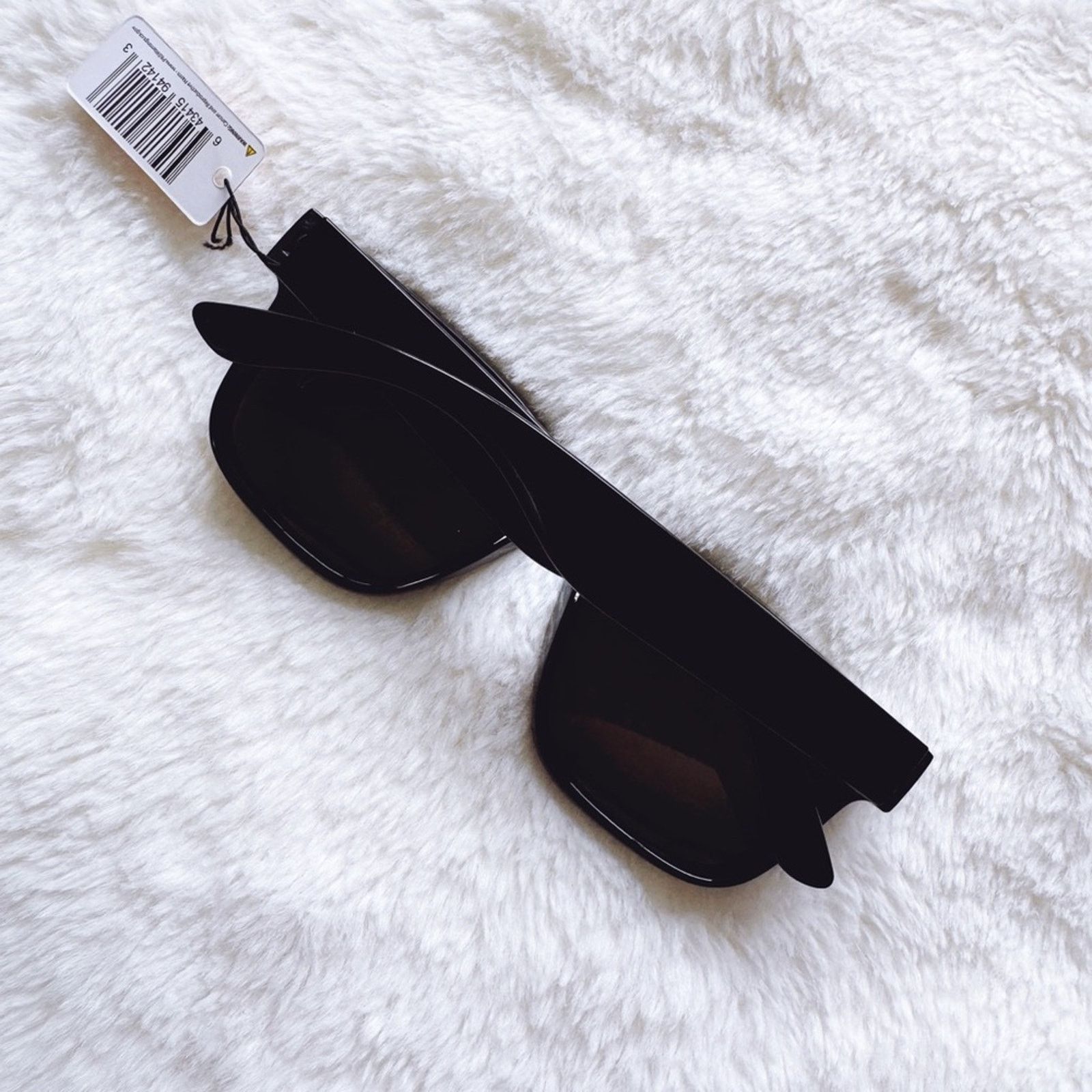Other Cedric Black w/ Blue Lenses Mirrored Sunglasses Size ONE SIZE - 14 Thumbnail