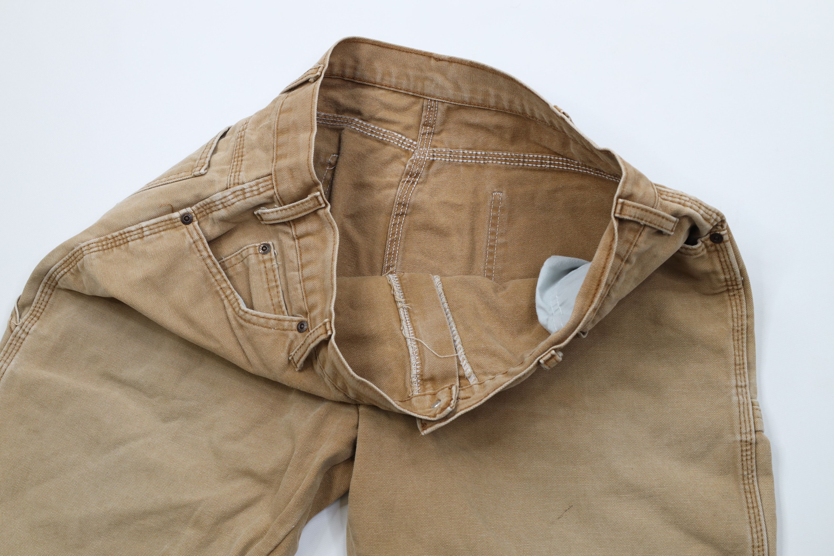 Dickies Vintage 90s Y2K Dickies Dungaree Workwear Shorts Brown Size US 36 / EU 52 - 8 Thumbnail