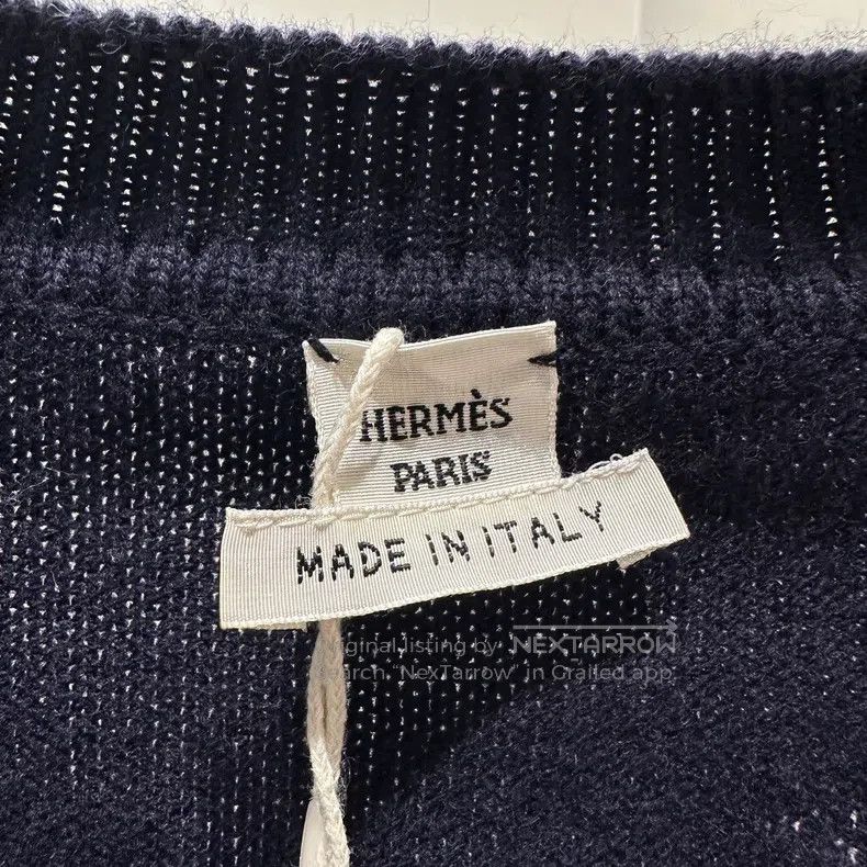 Hermes Hermes Full Print H Dark Pattern Knit Top Size M / US 6-8 / IT 42-44 - 3 Thumbnail