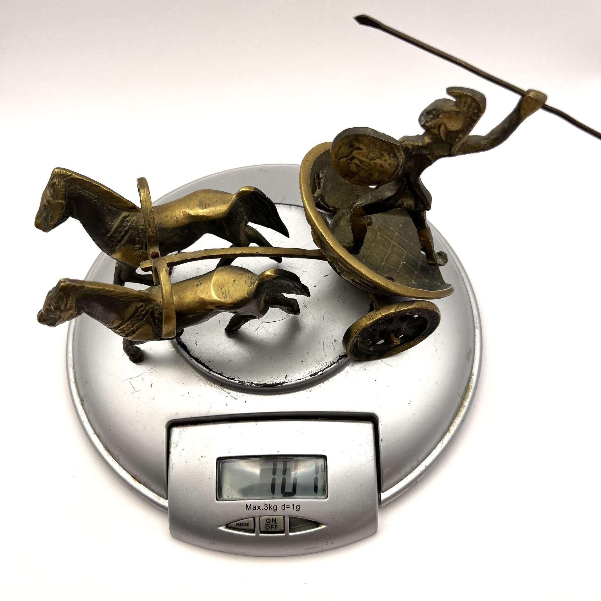 Vintage Heavy Vintage Bronze Brass Figure Figurine Statue of Sparta Size ONE SIZE - 6 Thumbnail