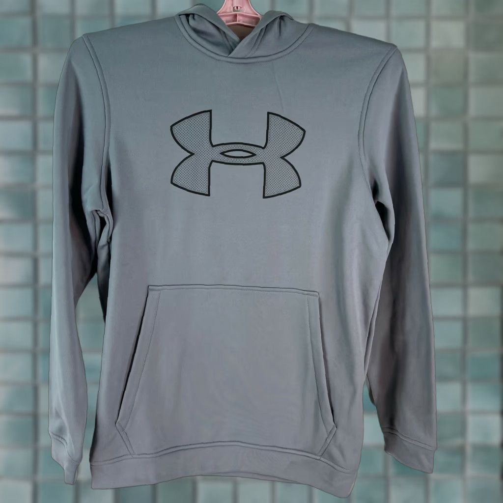 Under Armour Under Armour Unisex Adults Loose Fit Cold Gear Gray Pullover Hoodie Small Size S / US 4 / IT 40 - 1 Thumbnail