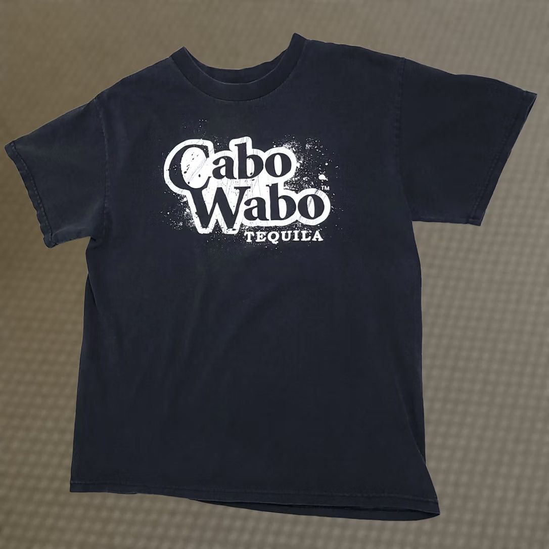 Vintage VINTAGE Tennessee River Cabo Wabo Tequila T Shirt Mens Medium Black Short Sleeve Mens Regular T-Shirt 90s Tequila Ballpark? Size US M / EU 48-50 / 2 - 1 Thumbnail
