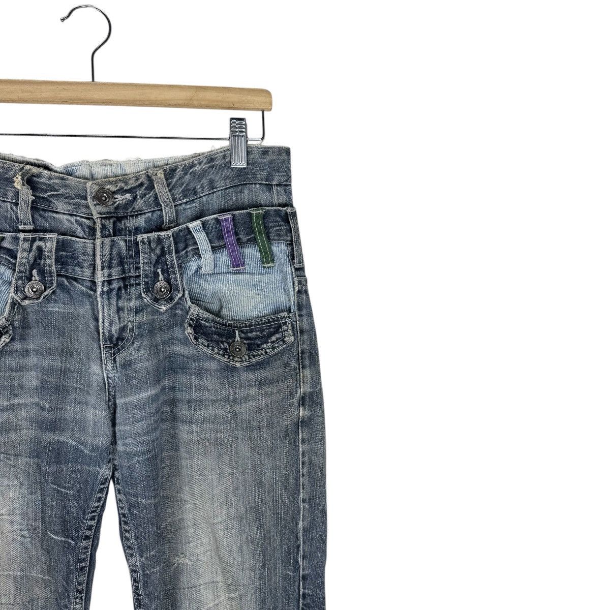 Japanese Brand ☀️EXPLOSION DOUBLE WAIST DENIM JEANS PANT Size US 30 / EU 46 - 5 Thumbnail