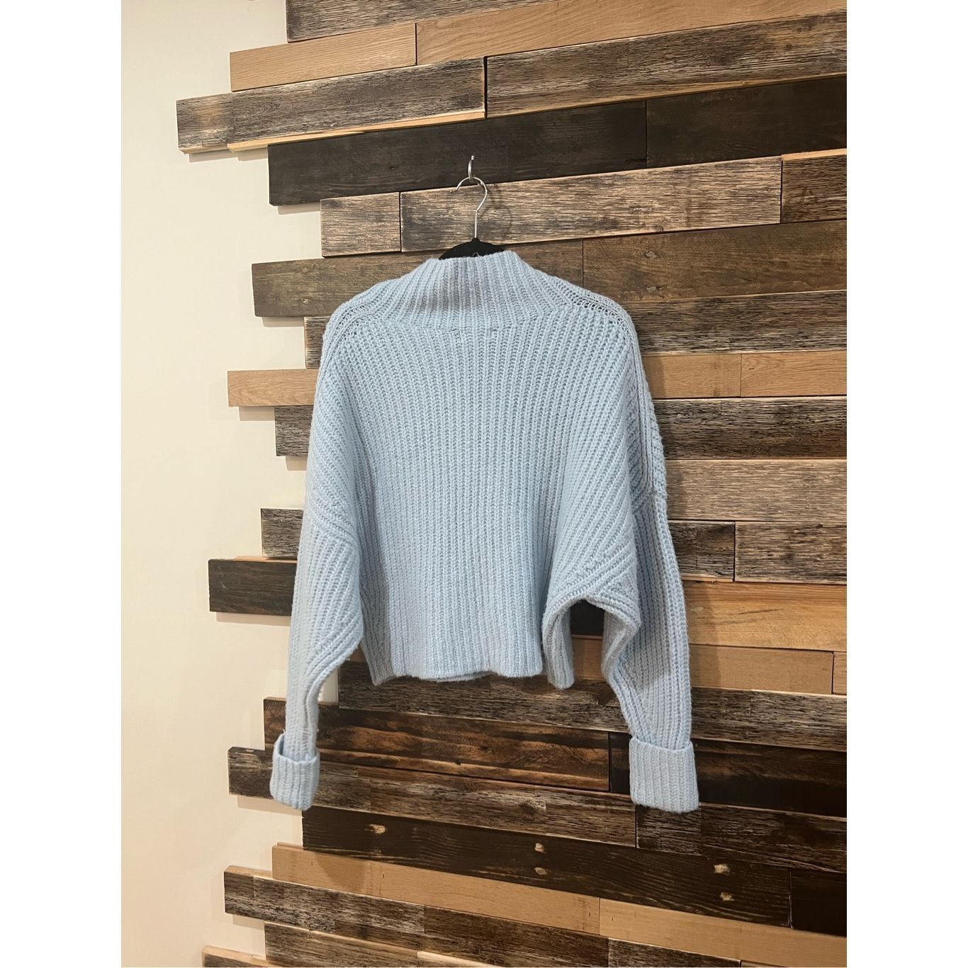 Anthropologie Anthropologie Maeve Athena Cowl Neck Blue Sweater sz S Size S / US 4 / IT 40 - 3 Thumbnail