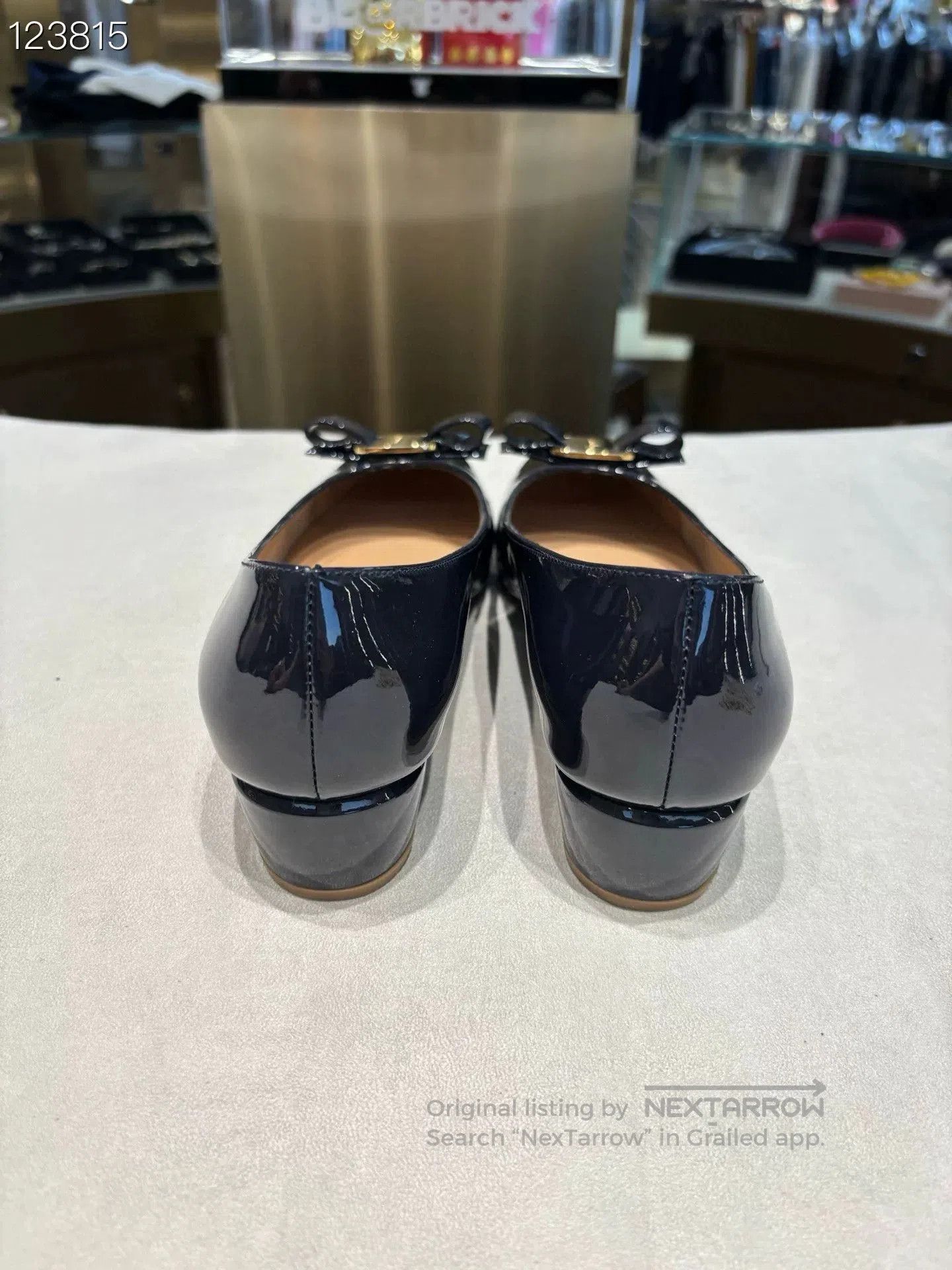 Salvatore Ferragamo Ferragamo Black Bow Square Heel Shoes. Size US 6 / IT 36 - 4 Thumbnail