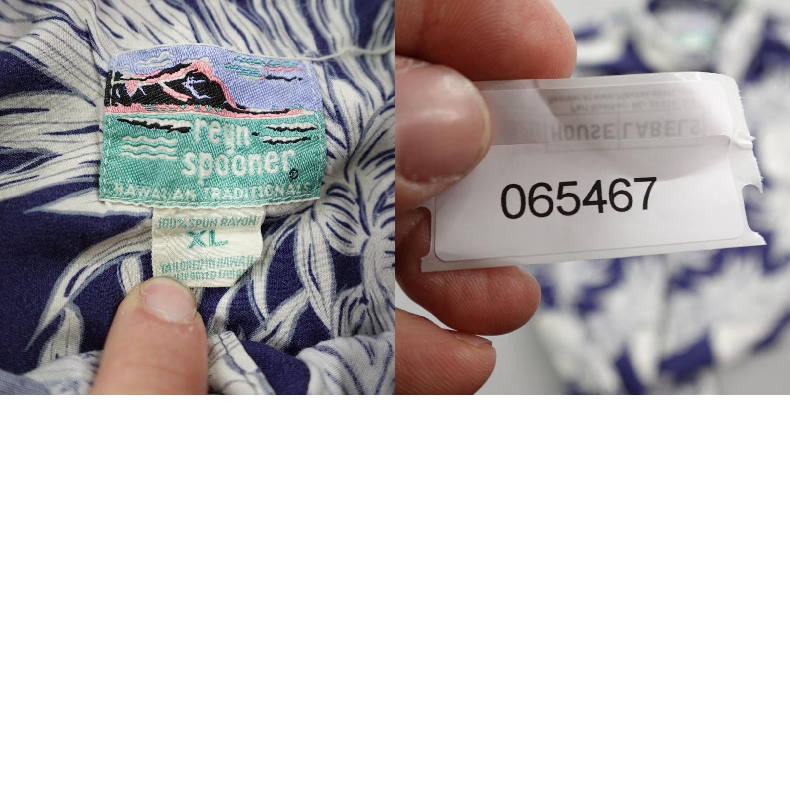 Reyn Spooner VINTAGE Reyn Spooner Shirt Men XL Blue White Hawaiian Aloha Pineapple Camp Rayon Casual Beach 90s Mens XL Size US XL / EU 56 / 4 - 8 Thumbnail